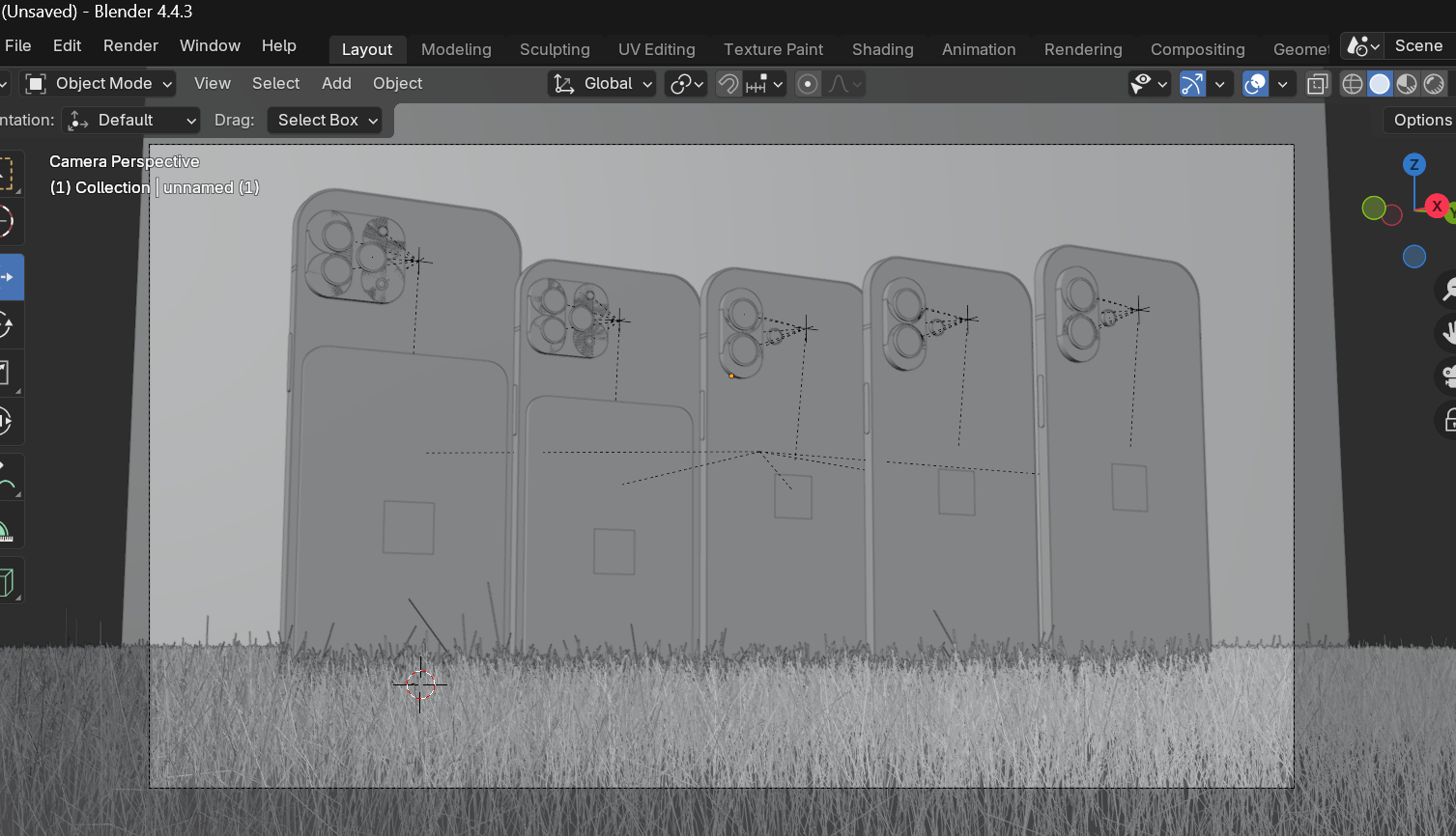 Cloudar Phone Series (Standard/Plus/Pro/Pro Max) in Blender 4.4